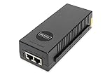 DIGITUS Ethernet PoE+ Injector - 10 Gigabit - 30 W Power Over Ethernet-Budget - IEEE 802.3af/at...