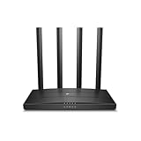 TP-Link Archer C6 Dualband Gigabit WLAN-Router (867Mbit/s 5GHz + 300Mbit/s 2,4GHz, 4 Gigabit...