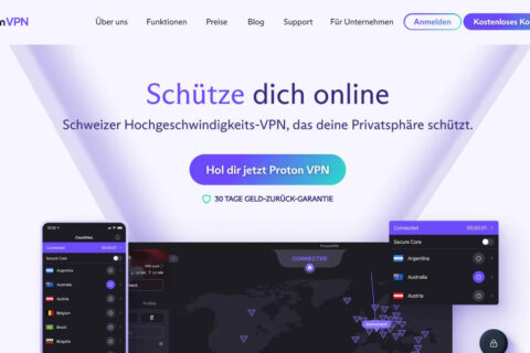 Kostenloses VPN ProtonVPN