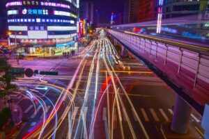 Smart Cities bei Nacht