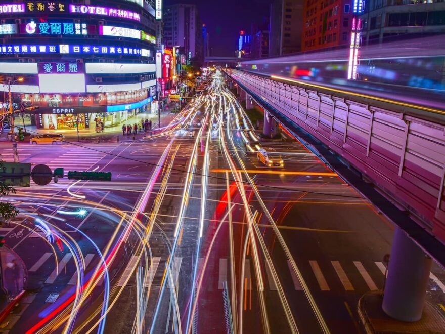Smart Cities bei Nacht