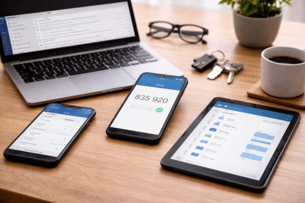 Zwei-Faktor-Authentifizierung im Alltag auf Smartphone, Laptop und Online-Diensten