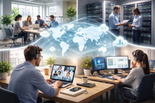 WAN (Wide Area Network) im Alltag und Unternehmen: vernetzte Arbeitsplätze zwischen Büro, Homeoffice und verschiedenen Standorten