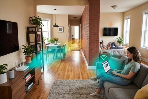 WLAN Reichweite und Störungen in einer Wohnung mit Router und mehreren Geräten