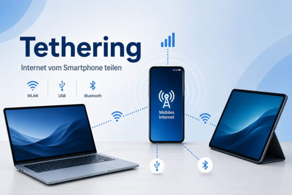 Tethering: Internet vom Smartphone mit Laptop und Tablet teilen