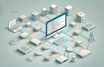 Netzwerkdiagramm zeigt die Verwendung des nbtstat-Befehls zur Anzeige von NetBIOS-Namen und IP-Adressen im Netzwerk