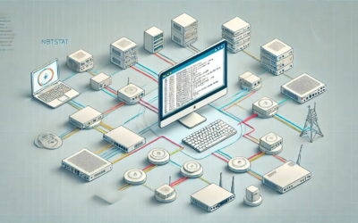 Netzwerkdiagramm zeigt die Verwendung des nbtstat-Befehls zur Anzeige von NetBIOS-Namen und IP-Adressen im Netzwerk