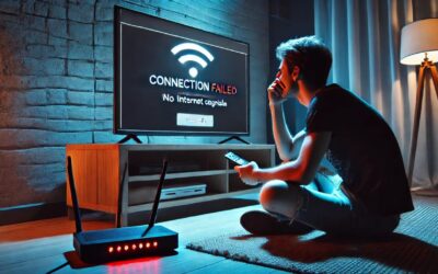 Smart TV zeigt Verbindungsfehler mit schwachem WLAN-Signal