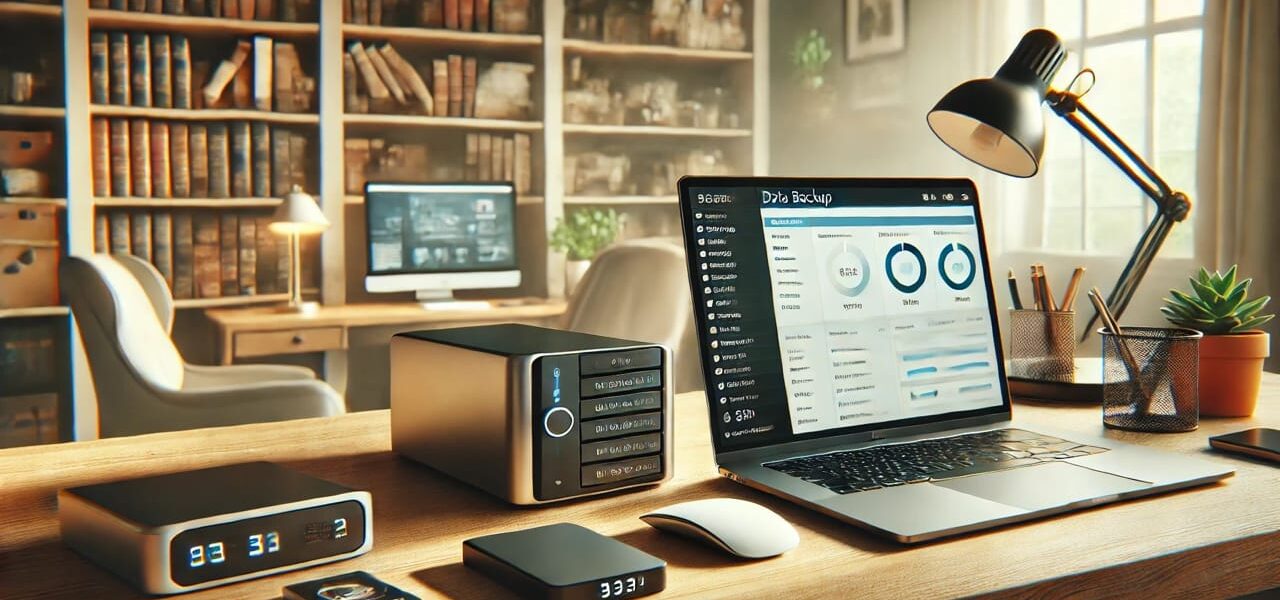 Moderne Backup-Lösung im Heimnetzwerk mit NAS und Laptop
