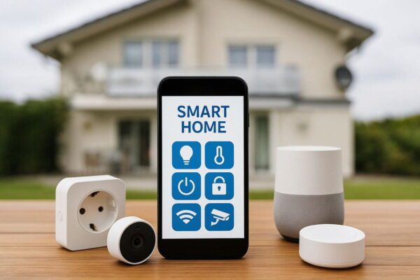 Diese Geräte und Systeme unterstützen Geofencing im Smart Home Smart-Home-Geräte und Smartphone mit Steuerungs-App – Geofencing-kompatible Systeme