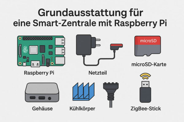 Grundausstattung: Smart-Zentrale mit Raspberry Pi selbst bauen Grundausstattung für eine eigene Smart-Zentrale mit Raspberry Pi