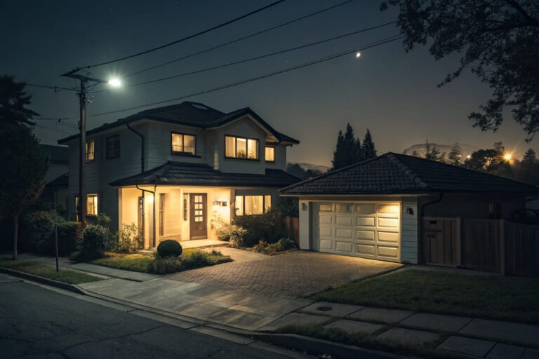 Sicheres Zuhause durch Alarm bei Abwesenheit in der Nacht