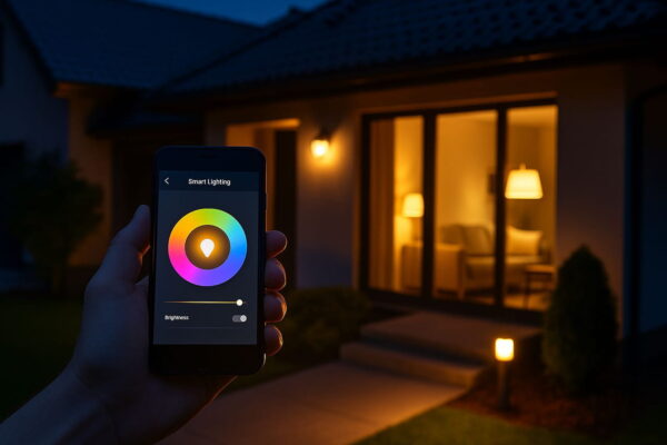 Mehr Sicherheit und Komfort durch intelligente Lichtsteuerung im Smart Home Intelligente Lichtsteuerung per Smartphone-App für mehr Sicherheit und Komfort am Haus