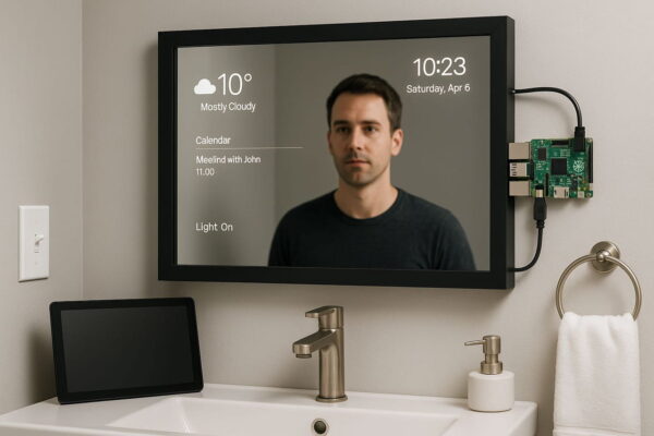 So funktioniert ein Smart Mirror – einfach erklärt mit Beispiel Smart Mirror zeigt Wetter, Uhrzeit und Kalender – Beispiel für Aufbau und Funktionsweise eines intelligenten Spiegels