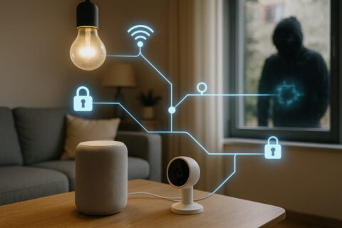 Sicherheitslücke durch vernetzte Smart-Home-Geräte im Wohnzimmer