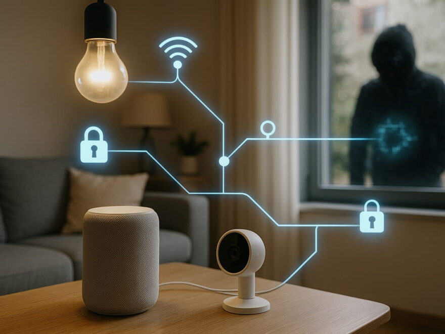 Sicherheitslücke durch vernetzte Smart-Home-Geräte im Wohnzimmer