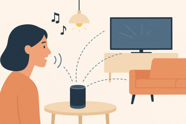 Sprachassistenten im Einsatz zur Steuerung von Licht, Musik und Entertainment im Smart Home