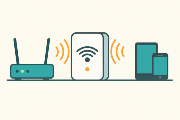 Funktionsweise eines WLAN-Repeaters anschaulich erklärt WLAN-Repeater verstärkt das Funksignal zwischen Router und Endgerät