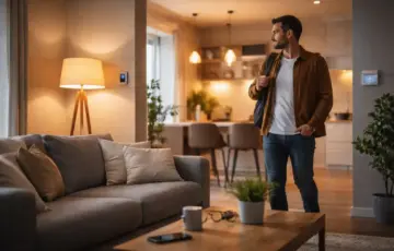 Presence Detection im Smart Home erkennt Anwesenheit beim Betreten des Wohnraums