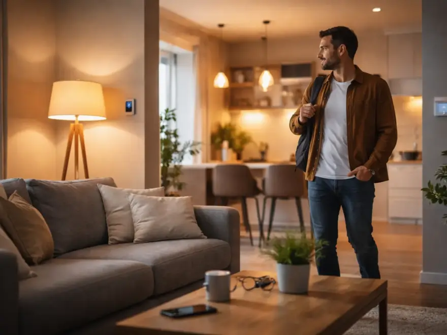 Presence Detection im Smart Home erkennt Anwesenheit beim Betreten des Wohnraums