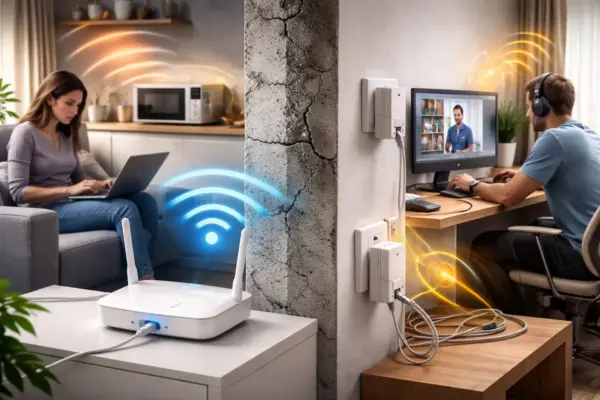 WLAN-Signal durch Wände gestört und Powerline-Verbindung im Heimnetz