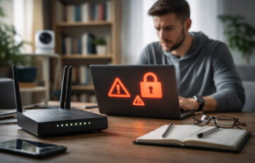 Netzwerksicherheit im Heimnetzwerk: Typische Bedrohungen durch Angriffe auf Router und Laptop