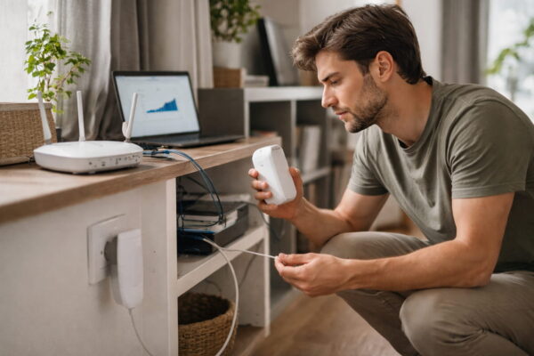 Netzwerk-Hardware wie Repeater und Switch im Heimnetzwerk prüfen