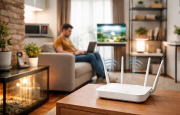 WLAN-Reichweite erhöhen durch optimale Router-Position im Wohnzimmer