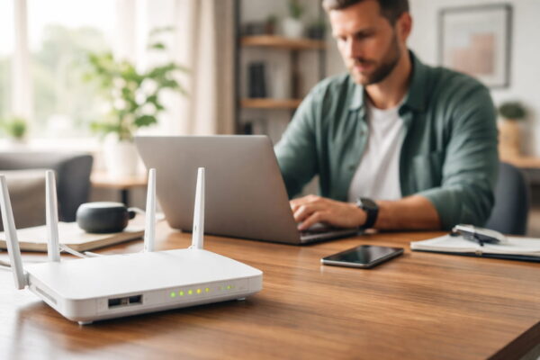 Router vergibt automatisch IP-Adressen an Geräte im Heimnetz