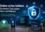 Illustration zum sicheren Surfen im Internet und Schutz vor Malware auf PC und Smartphone