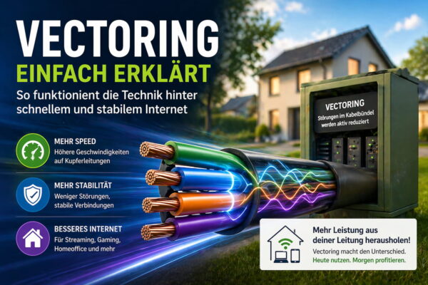 Vectoring Technik einfach erklärt für schnelleres Internet über Kupferleitungen