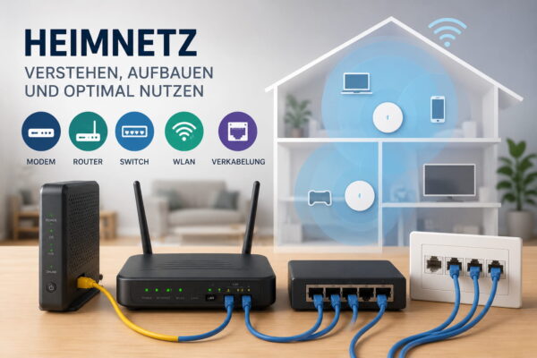 Heimnetzwerk aufbauen mit Router, Modem, Switch, WLAN und Netzwerkverkabelung